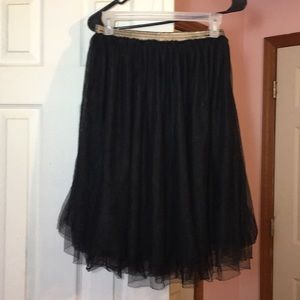 Black tulle skirt